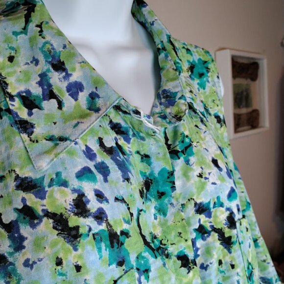 Kim Rogers Sleeveless Button Up Top - Size 2X - Excellent Condition - Picture 6 of 10